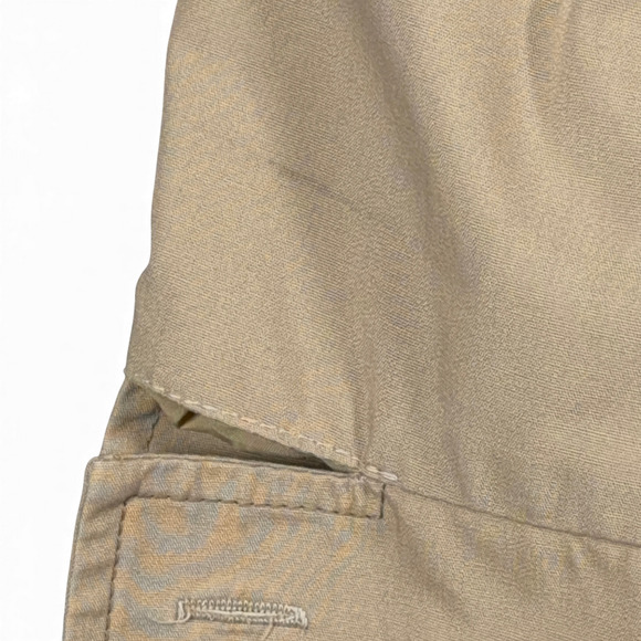 Vintage London Fog Jacket Adult MEDIUM 42 Brown Faux Fur Pile Lining Safari 70s - Picture 6 of 10